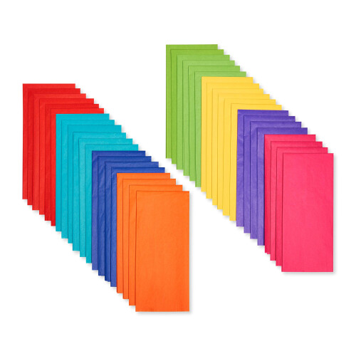 American Greetings 40 Φύλλα Έγχρωμο Χαρτί Τισιού για Γιορτές, Γάμους, Γενέθλια 1