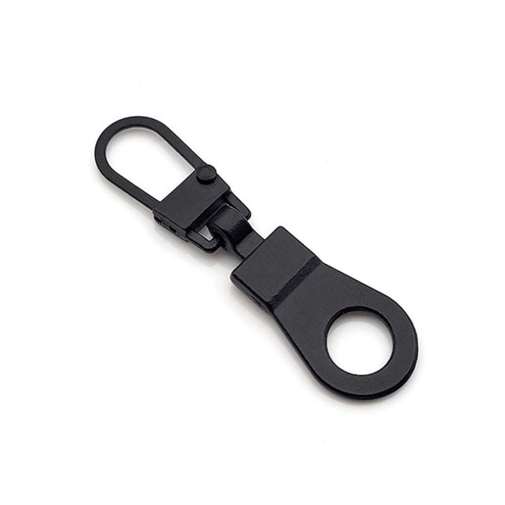 (black, 5pc) 5pc Repair Detachable Zipper Sliders Head Puller Zipper Head Replacement Tab Luggage Purses