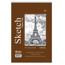 5 stuks 50 vellen 6x8 Top Bound Spiral Premium Quality Sketch Book Paper Pad Draw
