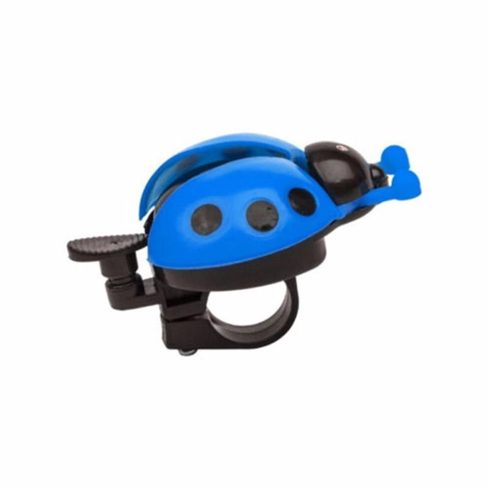 (blue) Kids Bicycle Bike Bell Ladybird Bug Shape Clear Sound Useful for Children Boys Girls