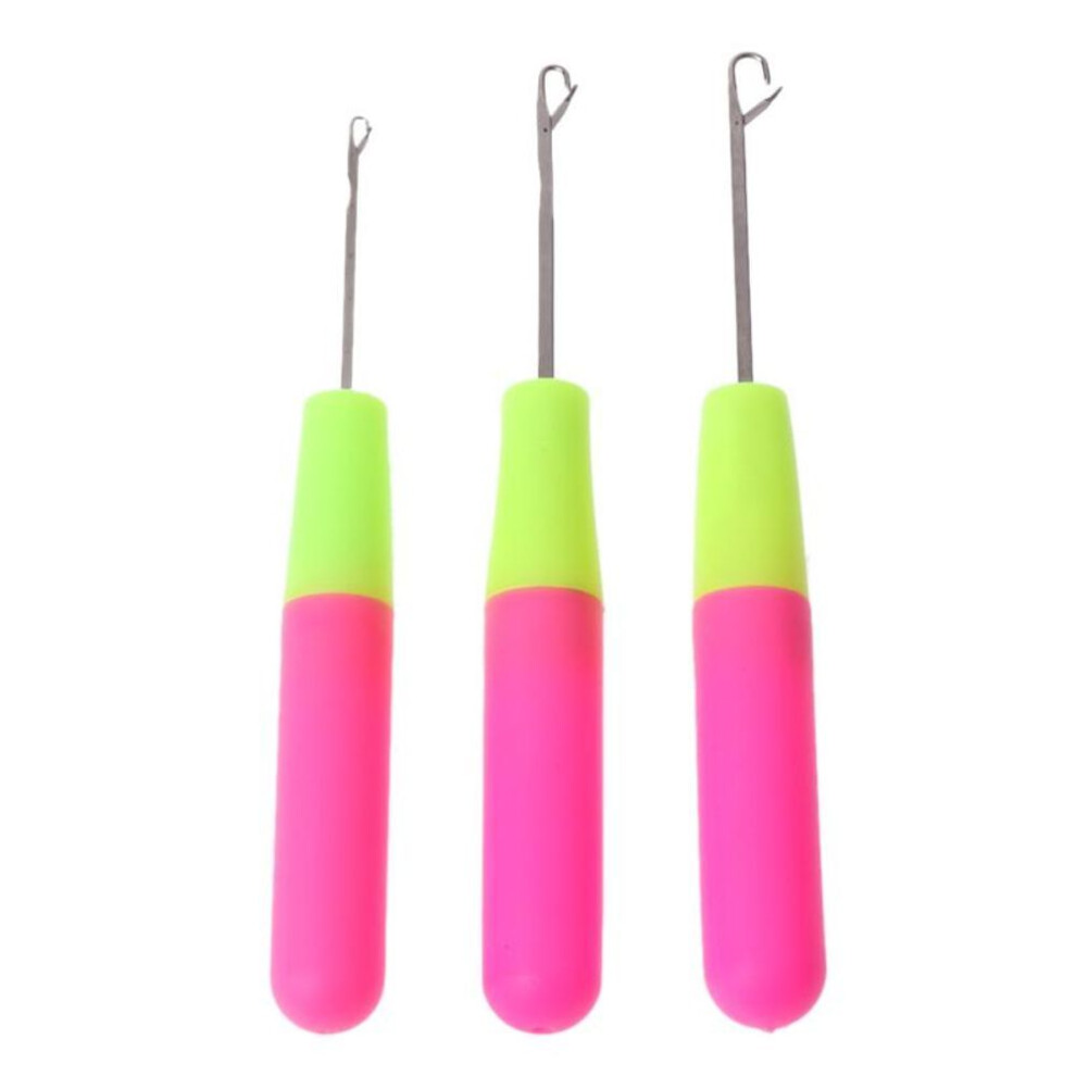 3pcs Crochet Hook Latch Lock Needle Tool Rug Making Knitting Interlock Diy Tool