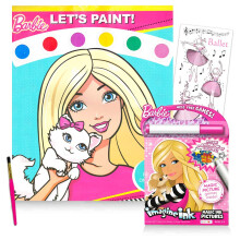 Livros de colorir Barbie Activity Super Set Set ~ Giant Barbie Paint com Livro de    gua Livro Imaginente Imagine