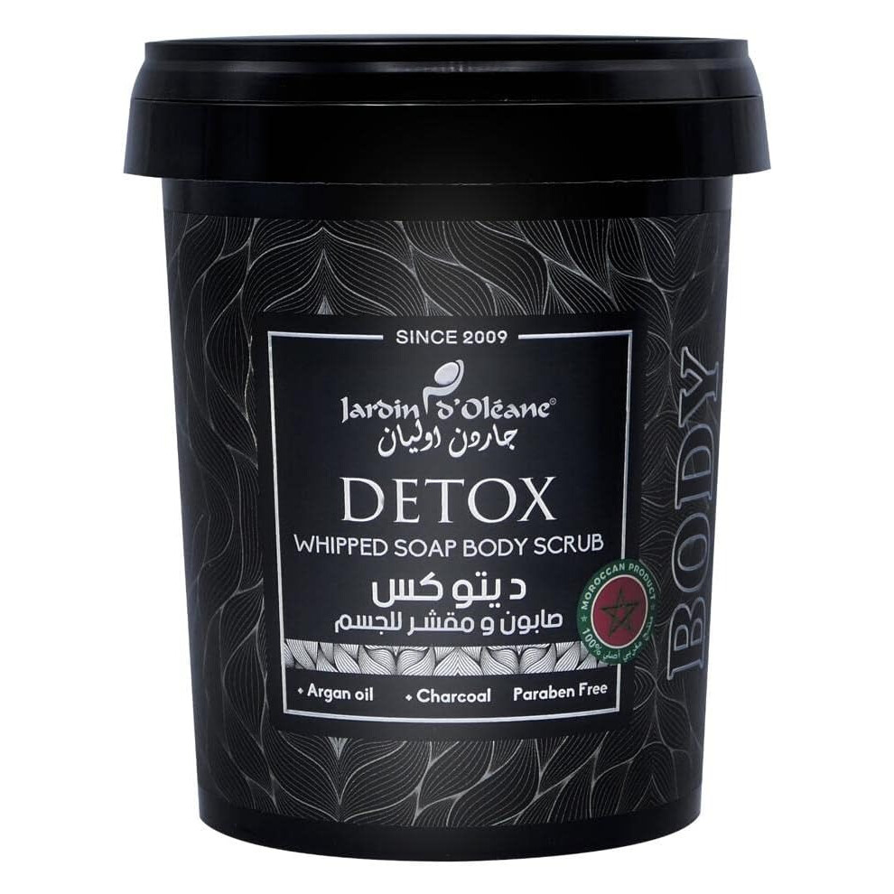 Cream Jardin D Oleane Detox Whipped Soap Body Scrub | Exfoliating | Remove Impurities, Excess Sebum & Toxins | Smooth, Revitalized Skin