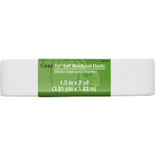Cintur   n el   stico suave Dritz Notions DRI9577.W 1 1/2 blanco