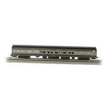 Bachmann Industries B&O Smooth-Side Coach Car s osvetlenm interirem (HO Scale) 85'