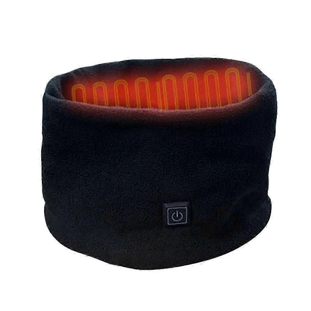 Echarpe chauffante électrique d'hiver, écharpe de cou, chauffe-cou rechargeable par usb, 3 vitesses d'ajustement, écharpe en laine polaire