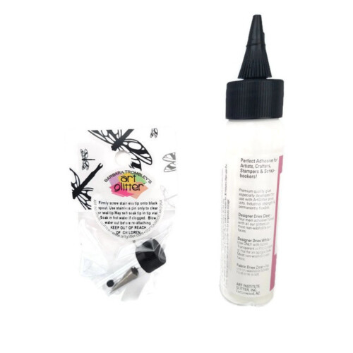 Κόλλα Art Glitter Glue Designer Dries Clear 2 oz με Υπερ Λεπτή Μεταλλική Μύτη 2