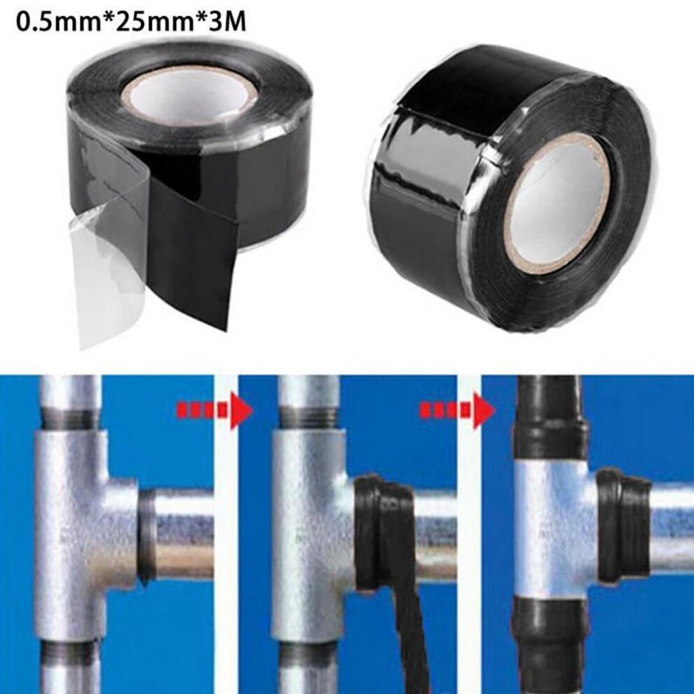 Electrical High Pressure Silicone Adhesive Tape Garden Hose Repair Tape Self Fusible Silicon Tape