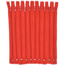 Renashed 60 Stck 12-Zoll-Nylon-Spiralreiverschlsse fr Schneider, Nher, Nhen, Basteln, Crafter's Specia (rot)
