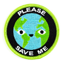 These Are Things Salve-me Terra Patch Bordado para Aplicar