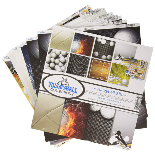 Reminisce tvoc-2010 The Volleyball Collection 2 Scrapbook Kit 2 12x12 polegadas 1