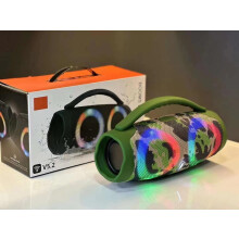 (Camouflage Small) 100w High Power Bluetooth Speaker Portable Rgb Colorful Light Waterproof Wireless Subwoofer 360 Stereo Surround Tws Fm Boombox - Refurbished