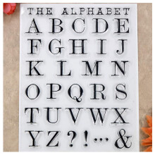 Kwan Crafts Letters Alphabet Clear Stamps til kortfremstilling af dekoration og DIY -scrapbog