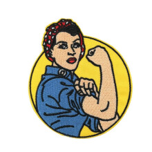 Cute-Patch Rosie A Reviravolta Emblema bordado para aplicar ou costurar