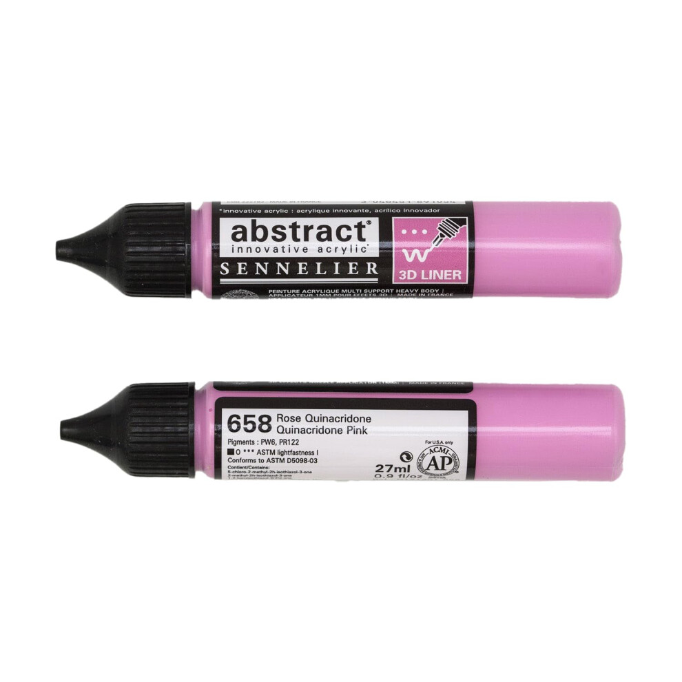 Sennelier Abstract Liner 27Ml Quinacridone Pink-image