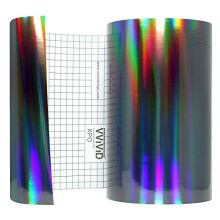 VViViD DECO65 Holograficzny czarny chromowany winyl samoprzylepny (180x12(15 stσp))
