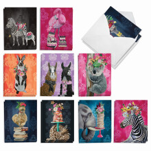 The Best Card Company Assorted Blank Greeting Card Set - 20 Cards + Envelopes - 10 Designs - Perfect for Any Occasion