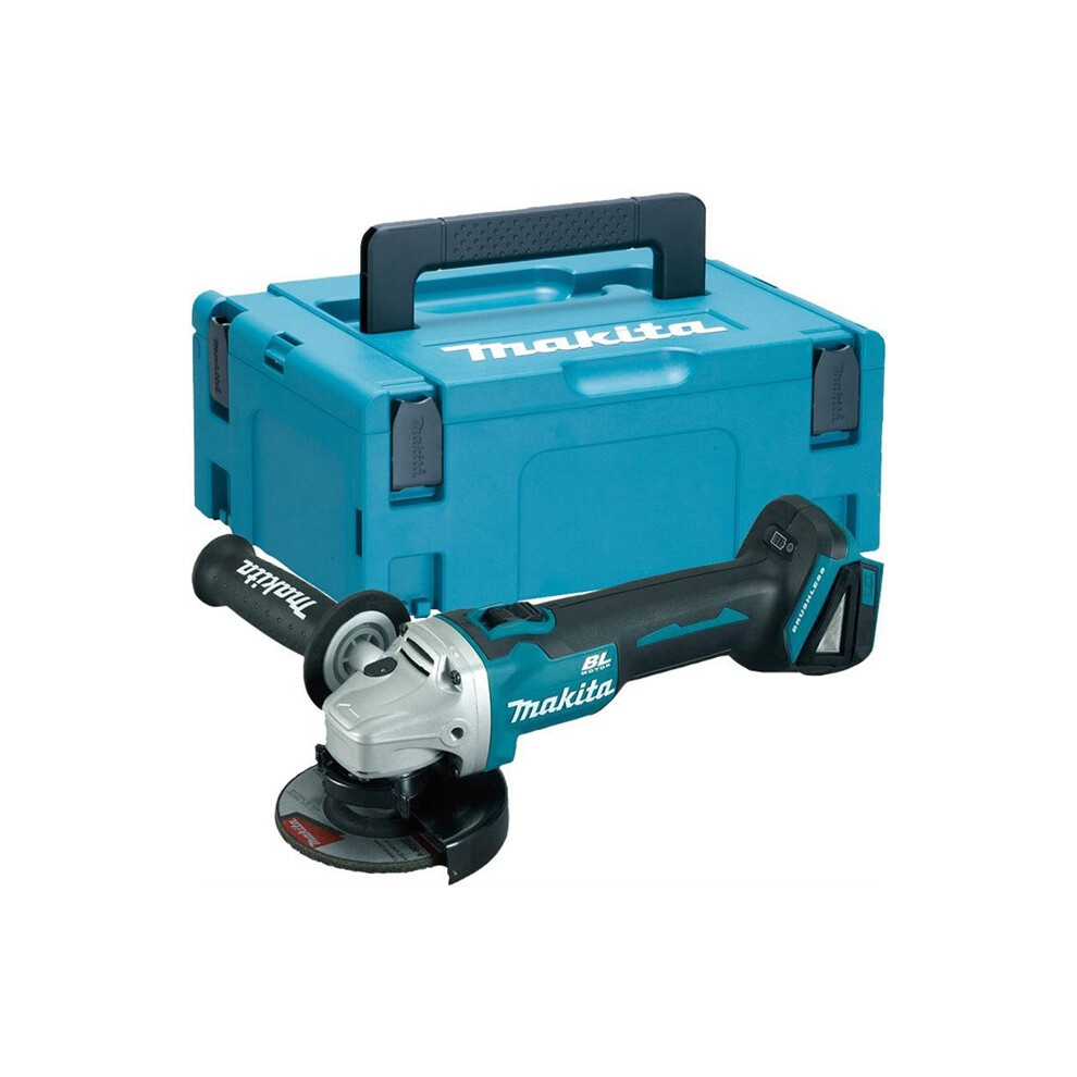 Makita DGA504Z 18v Cordless Brushless 125mm Angle Grinder Lithium Bare + Makpac