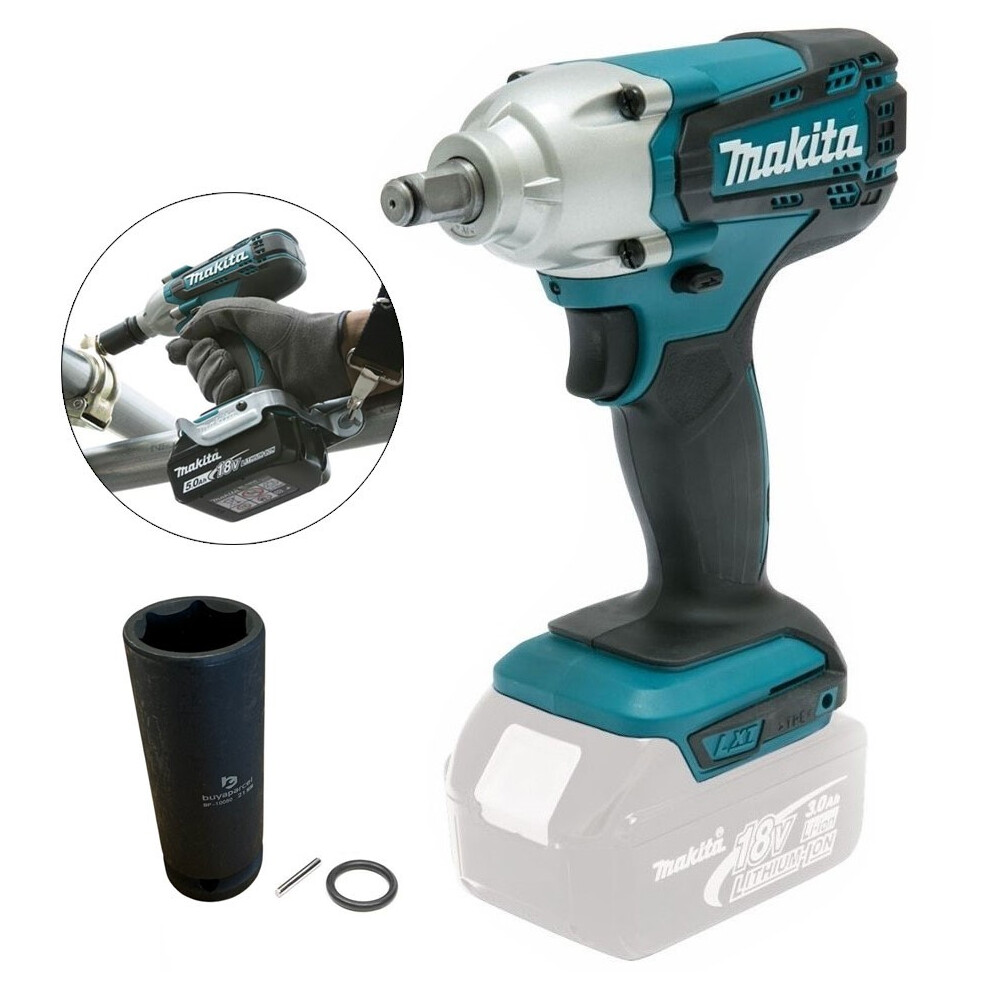 Makita DTW190Z 18v Cordless 1/2" Impact Wrench Scaffolding Tool + 21mm Socket