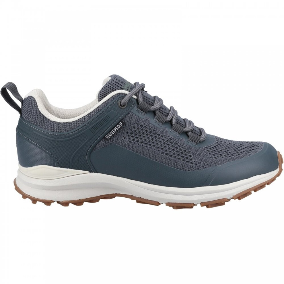 (7 (Adults'), Grey) Compton Grey Waterproof Ladies Lace-up Hiking Trainers