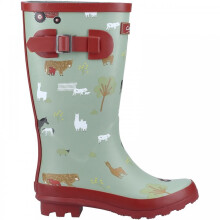 (1 (Children's), Farm) Farmyard Junior Farm Kids Fun Print Wellies