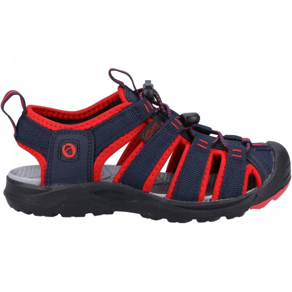 (1 (Children's), Navy/Red) Marshfield Kids Navy/Red Boys Closed-Toe Sandals