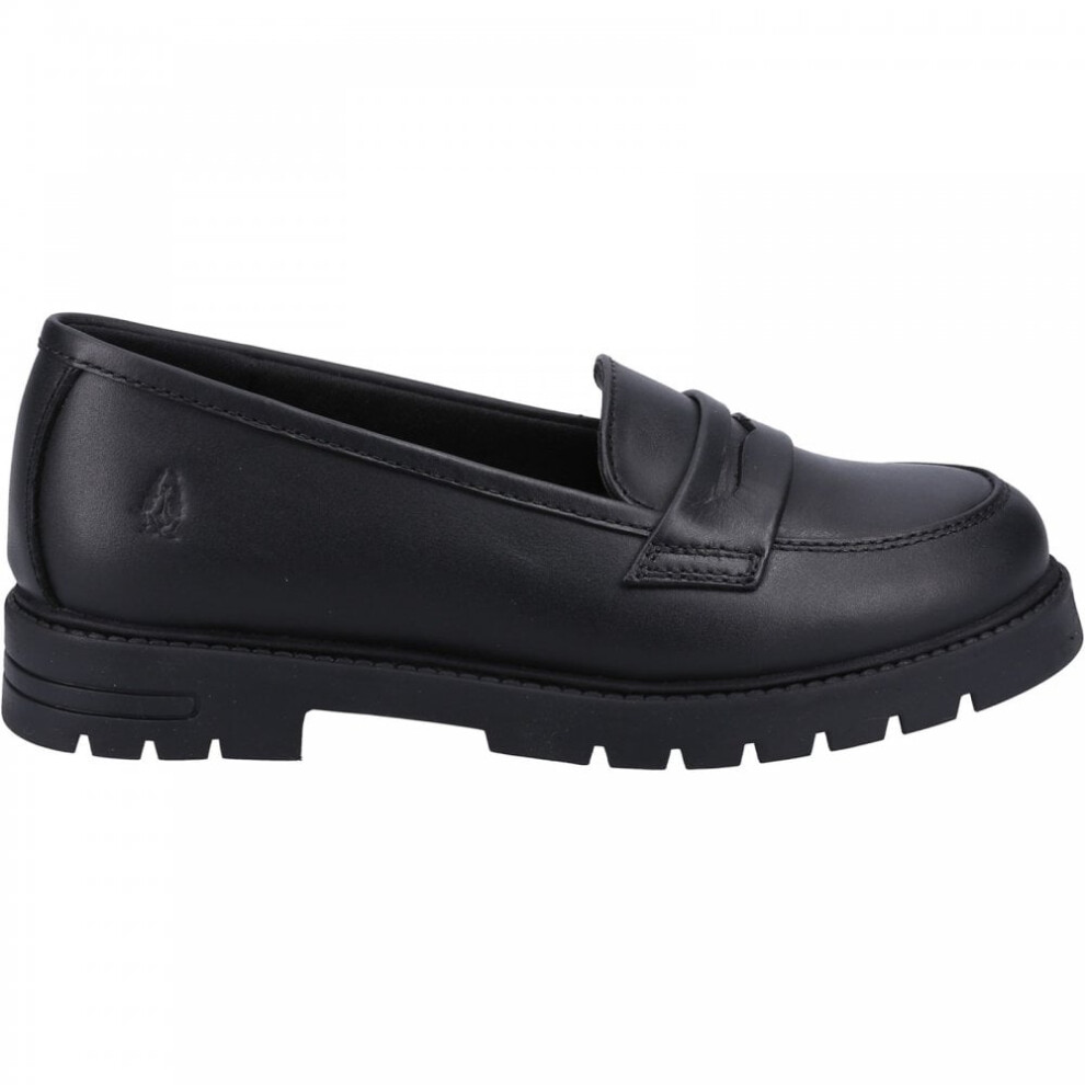 Hush Puppies (8 (Adults'), ) Hazel Loafer Snr Girls Slip On School Shoes Black