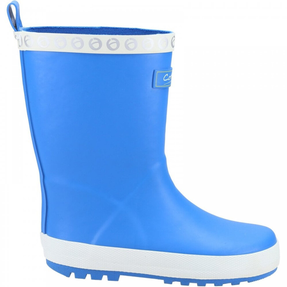 (10 (Children's), Blue) Senior Prestbury Blue Childrens Wellington Boots