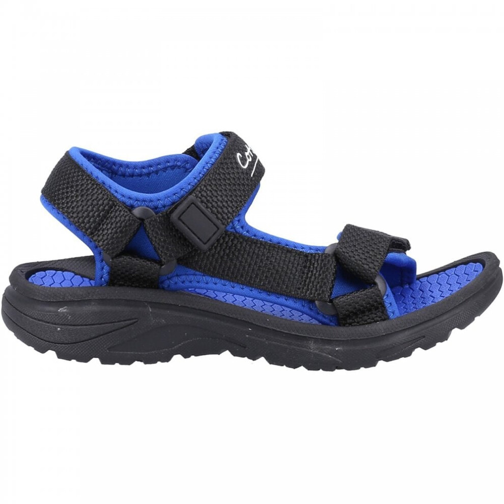(10 (Children's), Black/Navy) Bodiam Black/Navy Boys Recycled Summer Sandals
