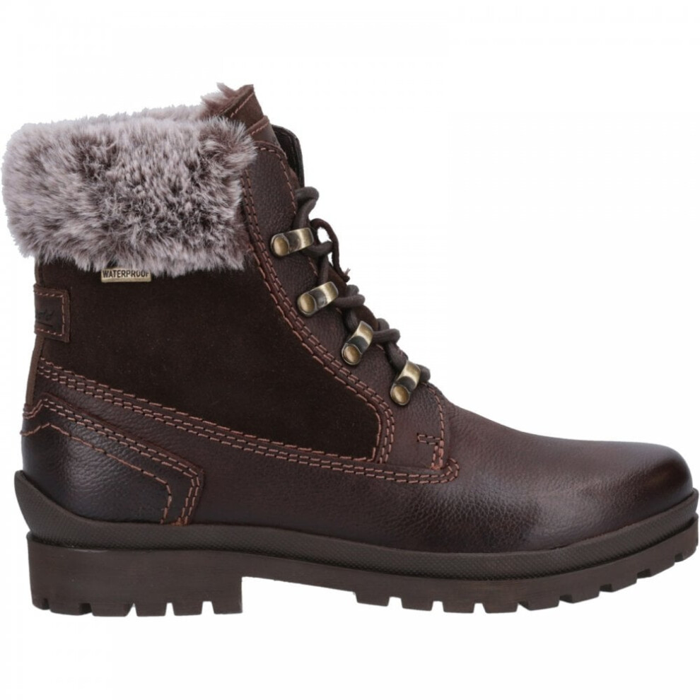 Cotswold (5 (Adults'), Brown) Evenlode Brown Womens Warm-Lined Biker Boots