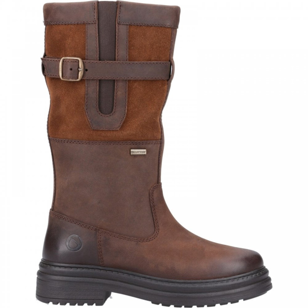 (4 (Adults'), Brown) Broadwell Brown Ladies Ankle Country Boots