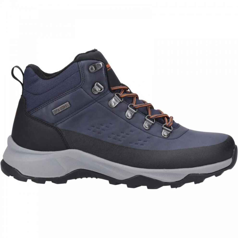 (7 (Adults'), Navy) Ryeford Navy Waterproof Mens Speed Lace Hiking Trainer Boots