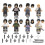 Naruto Figure  Building Block Kids Toy 8PCS/SET 1
