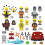 6PCS/SET Naruto Uzumaki Minifigure Building Blocks 1