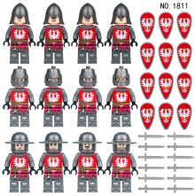 (M1811) 12pcs Medieval Knights Military dragon soldiers building blocks of ancient castles Mini Figures