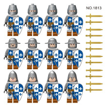 (M1813) 12pcs Medieval Knights Military dragon soldiers building blocks of ancient castles Mini Figures