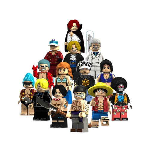 14PCS One Piece Minifigures Toys  Blocks