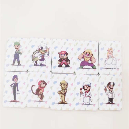 10Pcs Mini NFC TAG Karten für NS Switch WII U Super Mario Odyssey