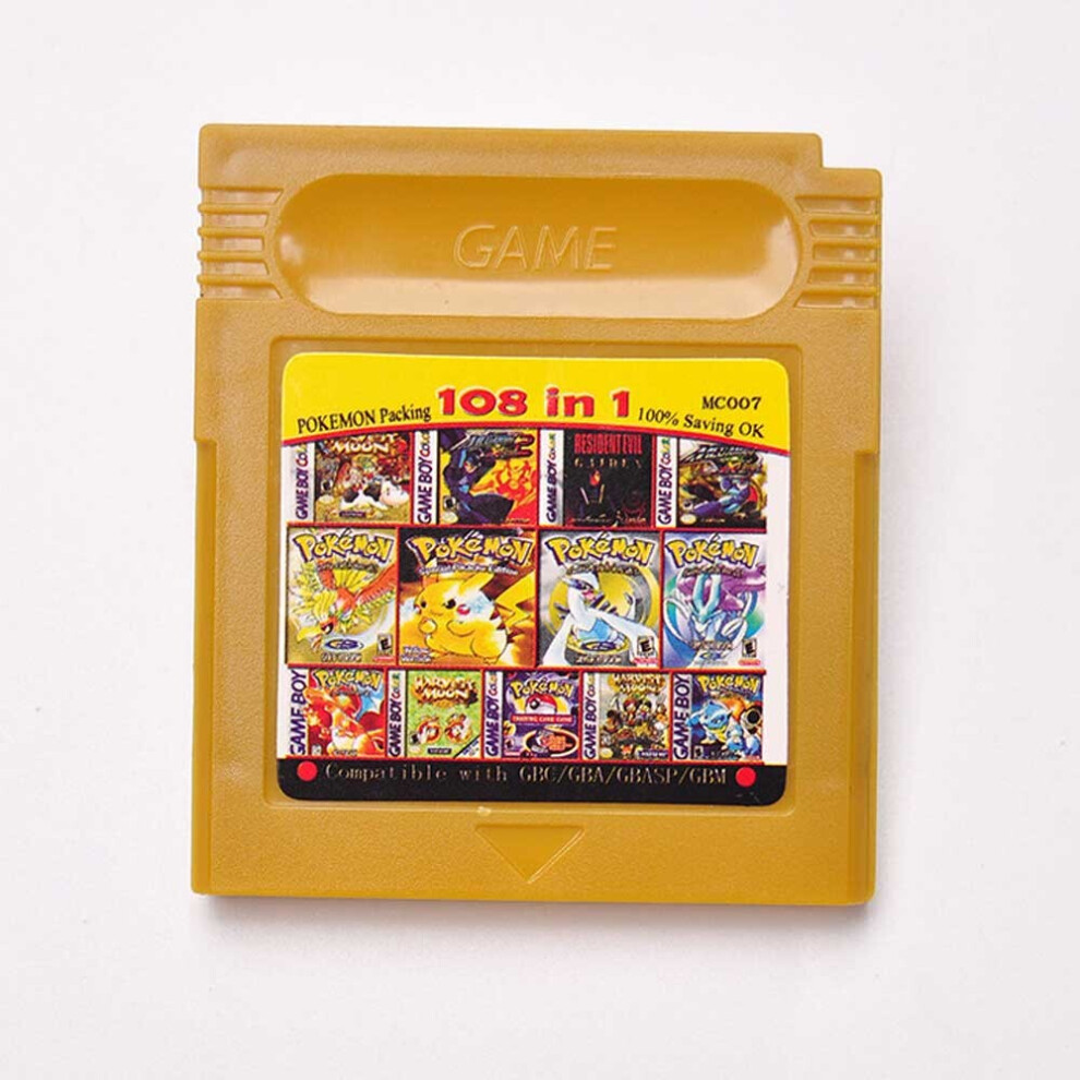 Niagara 108-In-1 Pokemon Packing Cartridge For Gbc/Gba/Gbasp/Gbm – 108 Built-In Games