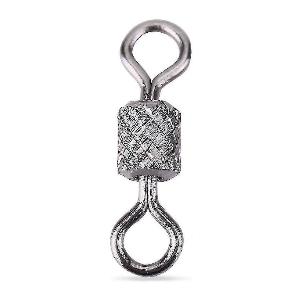 100pcs Fishing Swivel, Fishing Hook Line Connector, Alloy Copper Ball Bearing Swivel Connector Tackle for Resisting The Heavy Draggingof Fish