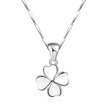 S925 Sterling Zilver Klavertje Vier Vrouwen Hanger Halsketting