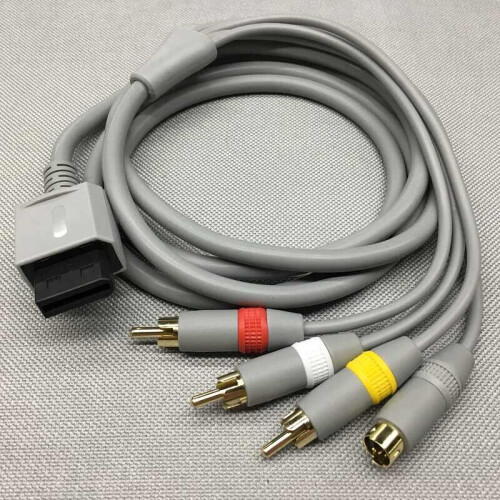 S-VIDEO S-terminal Audio Video SAV Cable for WII/WIIU Console