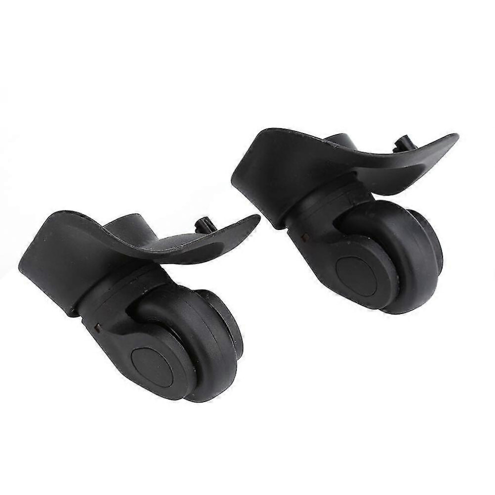 Luggage Wheel, Universal Suitcase Spare Wheels, 1 Pair Black Pvc Suitcase Replacement Spinner Wheels Silent Wear Pulley for Luggage Suitcase Trolley (