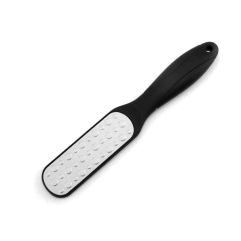 (black) Large Pedicure Double-sided Feet Care Home Manicure Device Cuticles Remover Calluses Dead Skin Heel Grater Scrubber Grinder