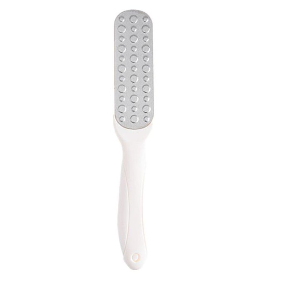 (white) Large Pedicure Double-sided Feet Care Home Manicure Device Cuticles Remover Calluses Dead Skin Heel Grater Scrubber Grinder