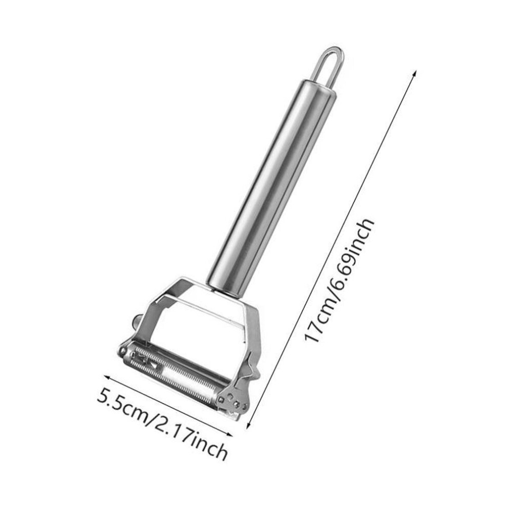 (as the picture) Stainless Steel Vegetable Peeler Multi-functional Potato Peeler Fruit & Potato Slicer Vegetable Shredder For Kitchen Accessories Cooking Tools