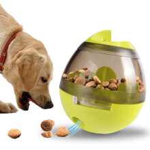 (Green) Pet interactive, treat bowl toys, boredom-eliminating dog food dispensers