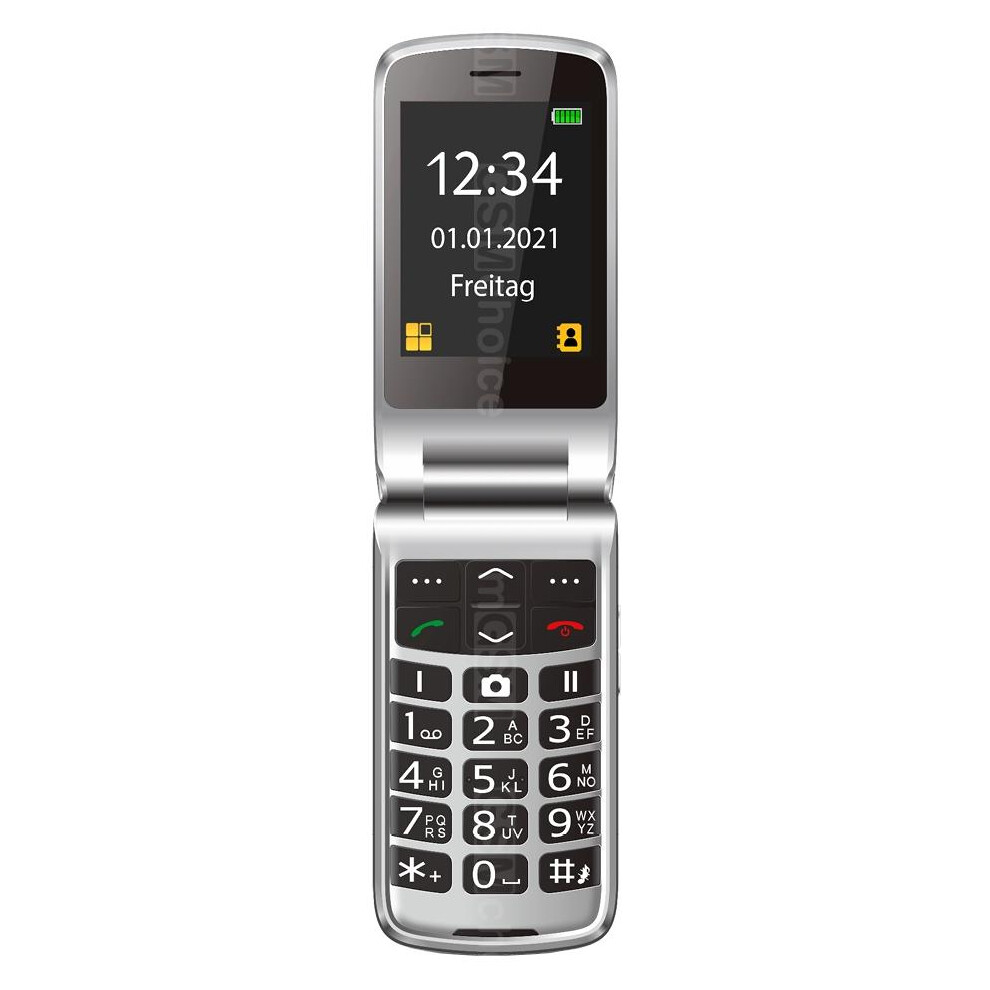 Bea-Fon Sl645 Plus Classic Flip Phone Single Mini Sim Unlocked Black 9120042772954
