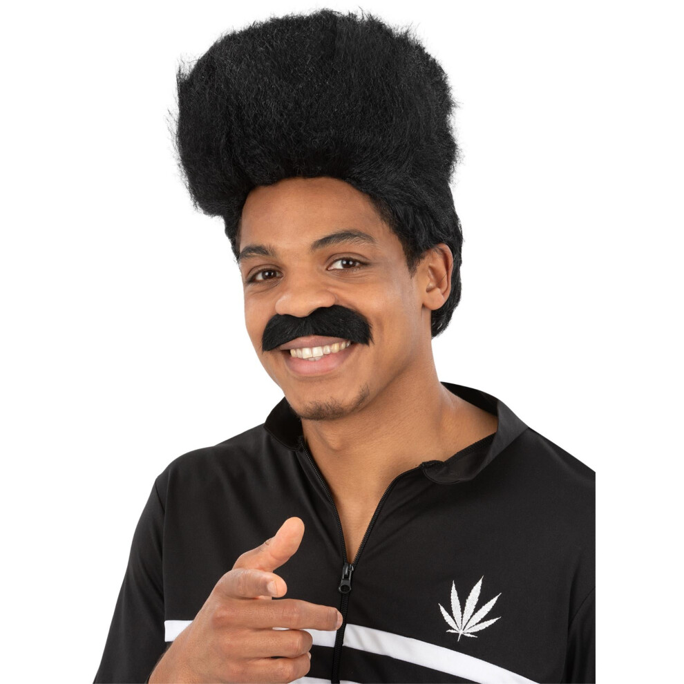 Smiffy's 90S High Top Wig Black