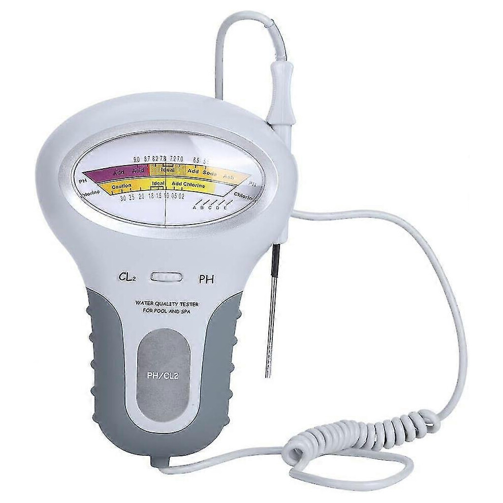 Water Tester - Portable Swimming Pool Water Tester Detector Ph Chlorine Water Quality Testing Monitor Meter